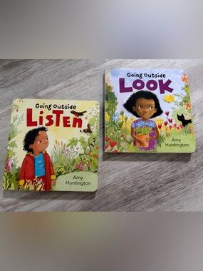 Going Outside to Listen & Look Board Book Set